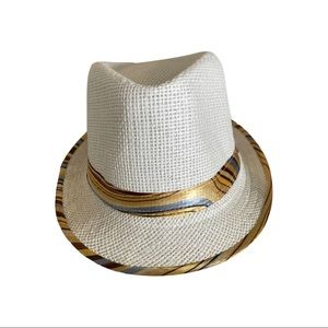 NEW HAT white with Tan